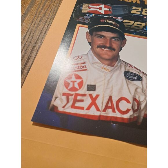 Vintage 1990 Davey Allison Texaco Haviland Racing Promo Sheet #28 NASCAR Ford - Picture 4 of 6